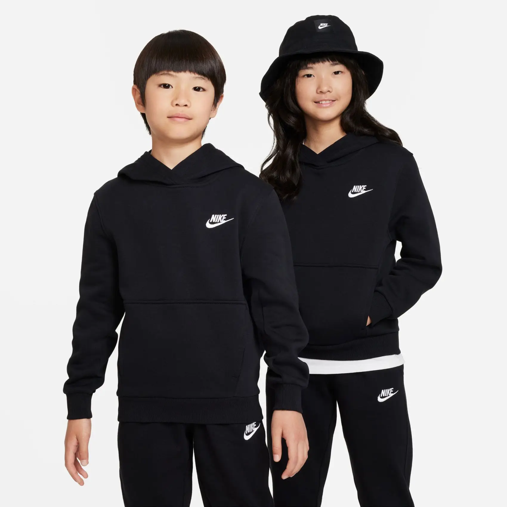 Nike Sportswear Club Çocuk Siyah Günlük Stil Sweatshirt FD3000-010