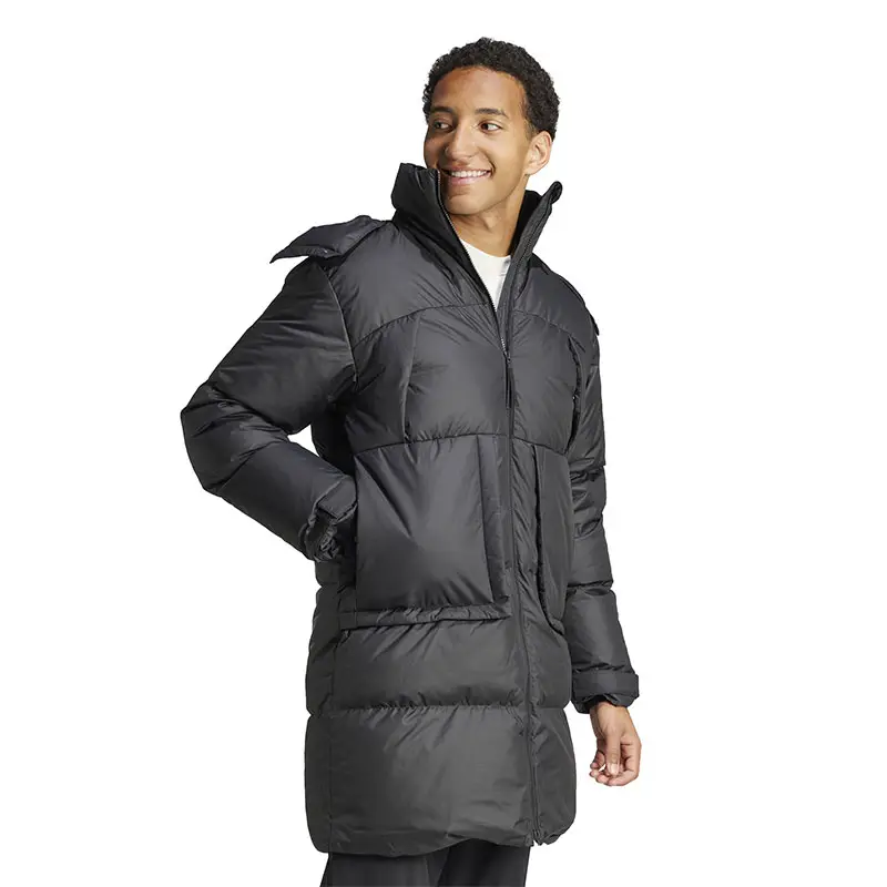 adidas BIG BAFFLE C Erkek Siyah Mont IV9775