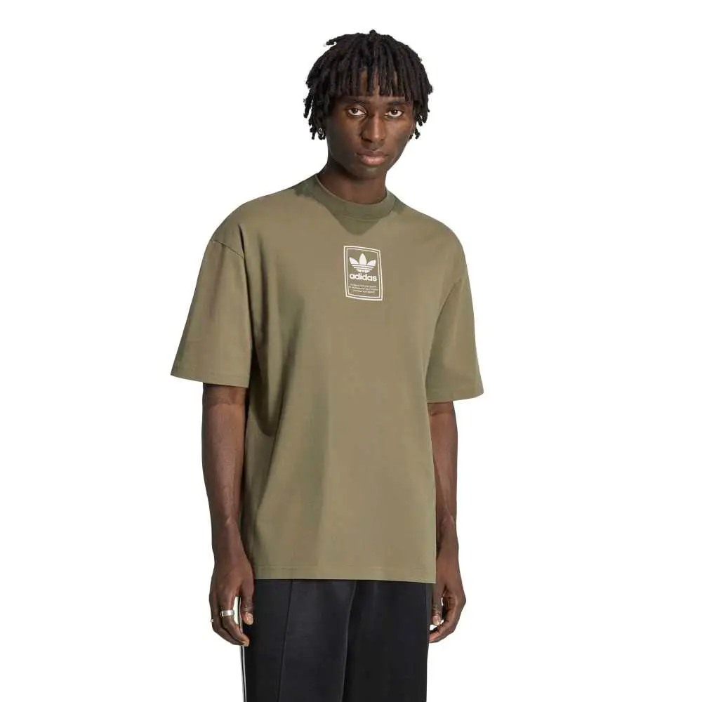 adidas ELEVATED GFX TE Yeşil Erkek Tişört KW4406
