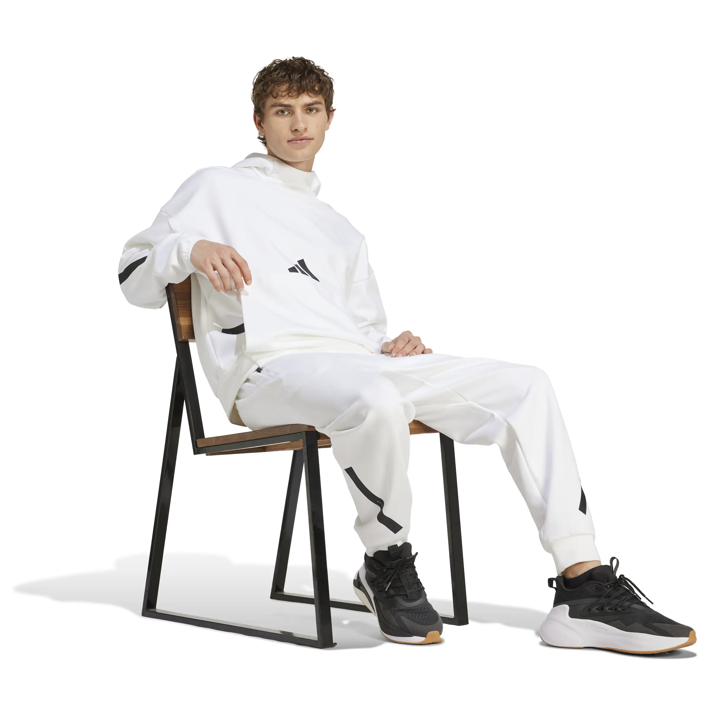 adidas M Z.N.E. HD Erkek Beyaz Sweatshirt JF2454