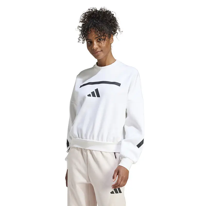 adidas W Z.N.E. SWT Kadın Beyaz Sweatshirt JI7554