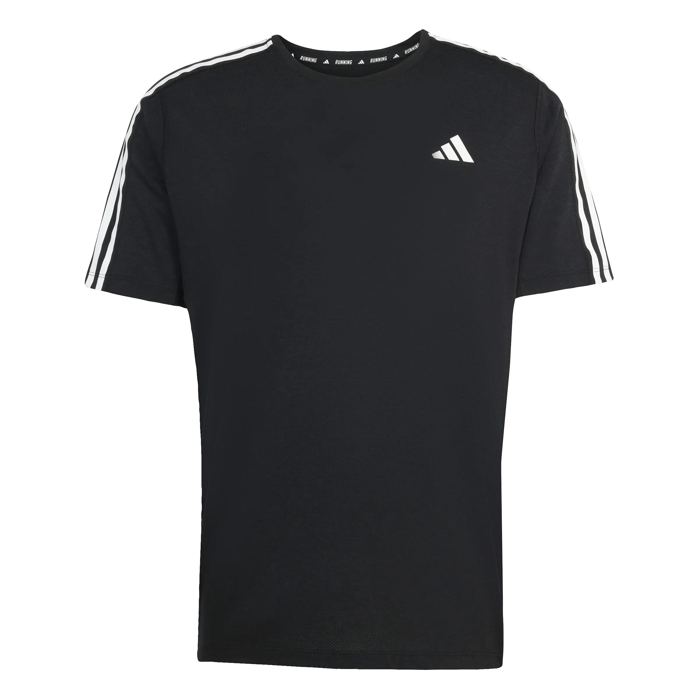 ★adidas★ OTR E 3S TEE IQ3834 adidas Own the Run 3-Stripes Tee - Black | Free Shipping