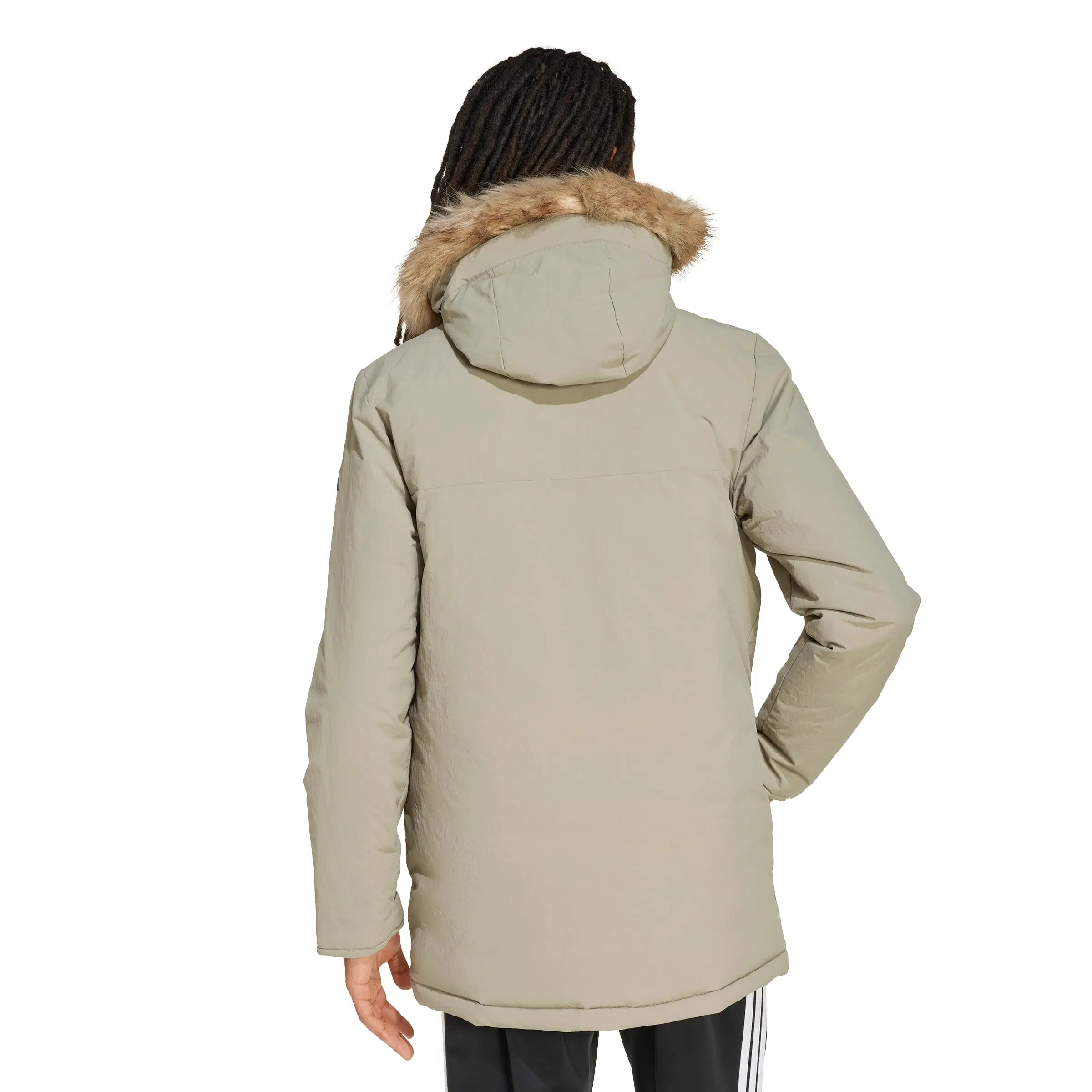 adidas PAVERIC FUR PAR Erkek Yeşil Ceket JX7747