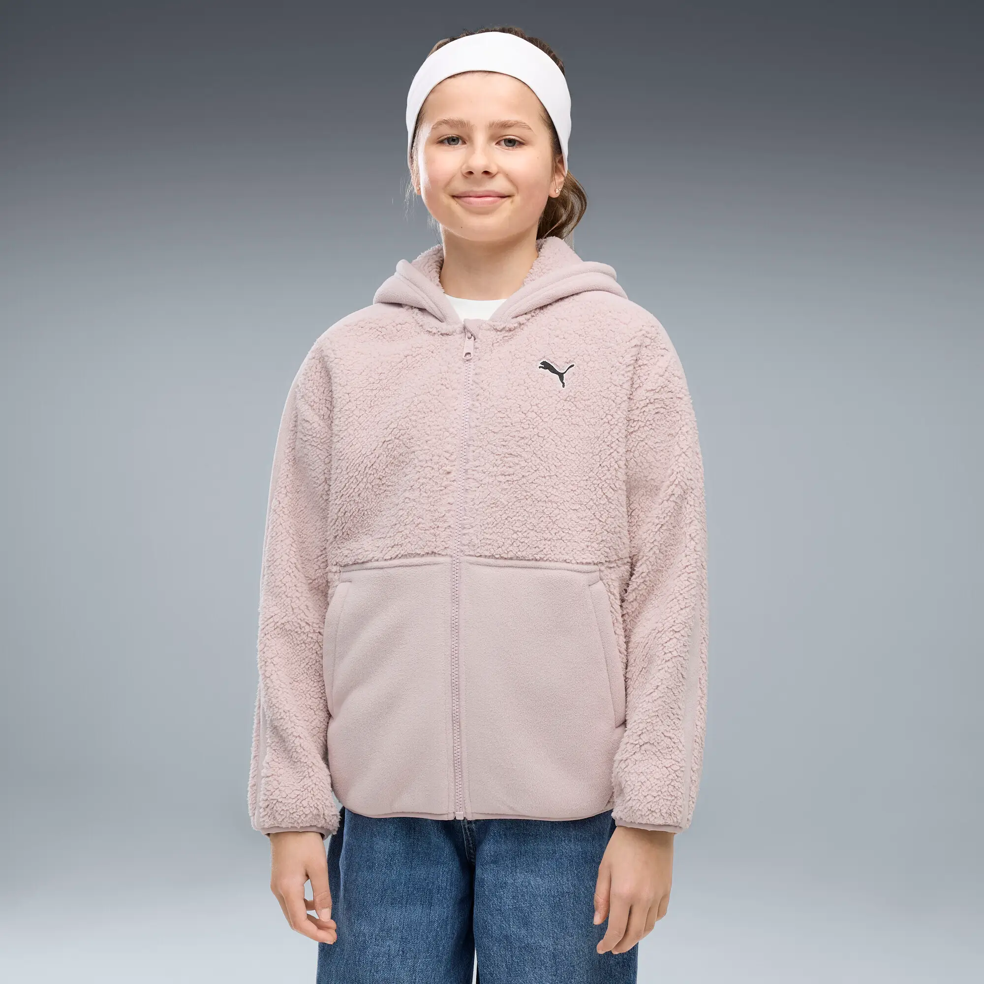 Puma ESS Winterized Full-Zip Pembe Sweatshirts 694618 49