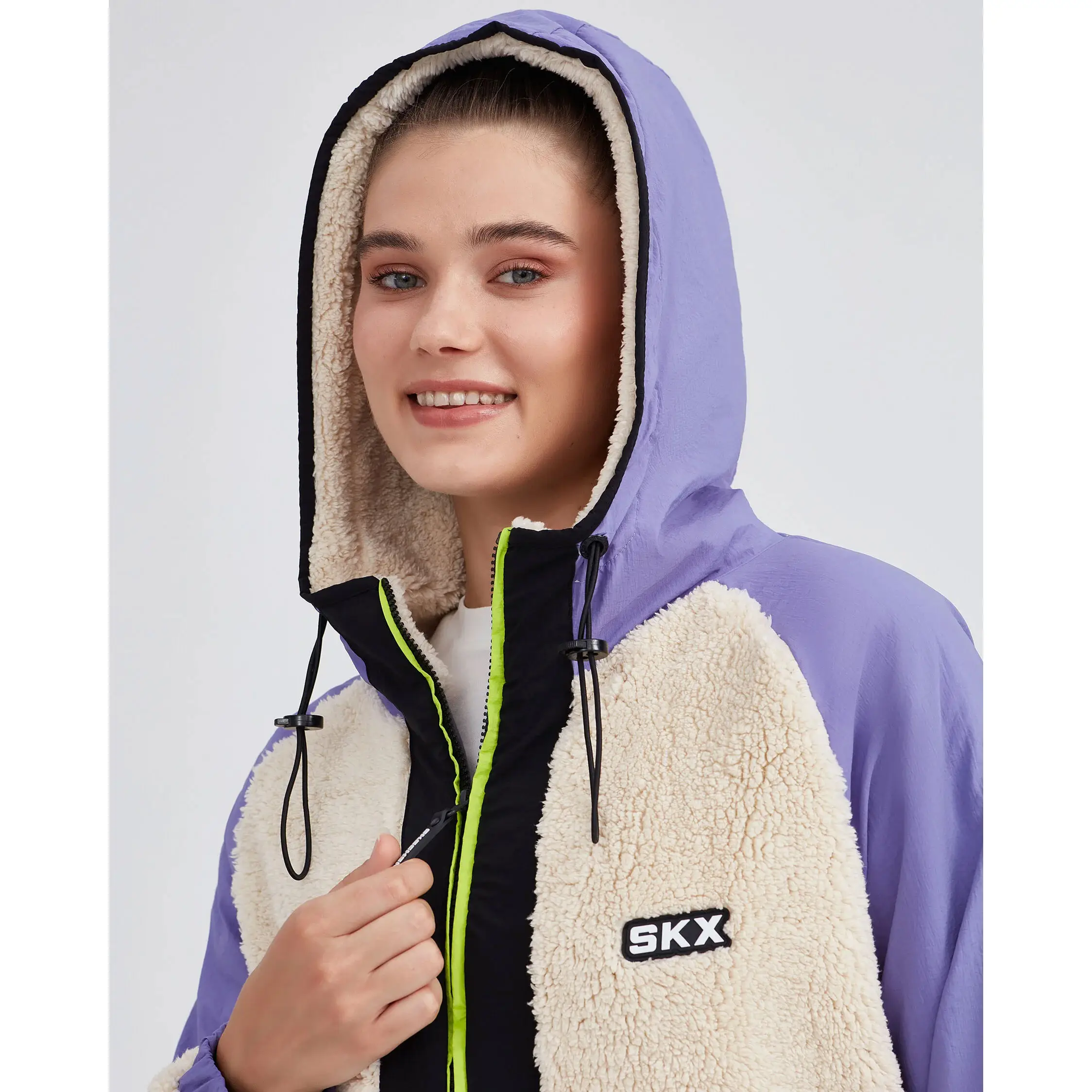 Skechers Bej Kadın W Outdoor Fleece Full Zip Sherpa Mont S232311-102