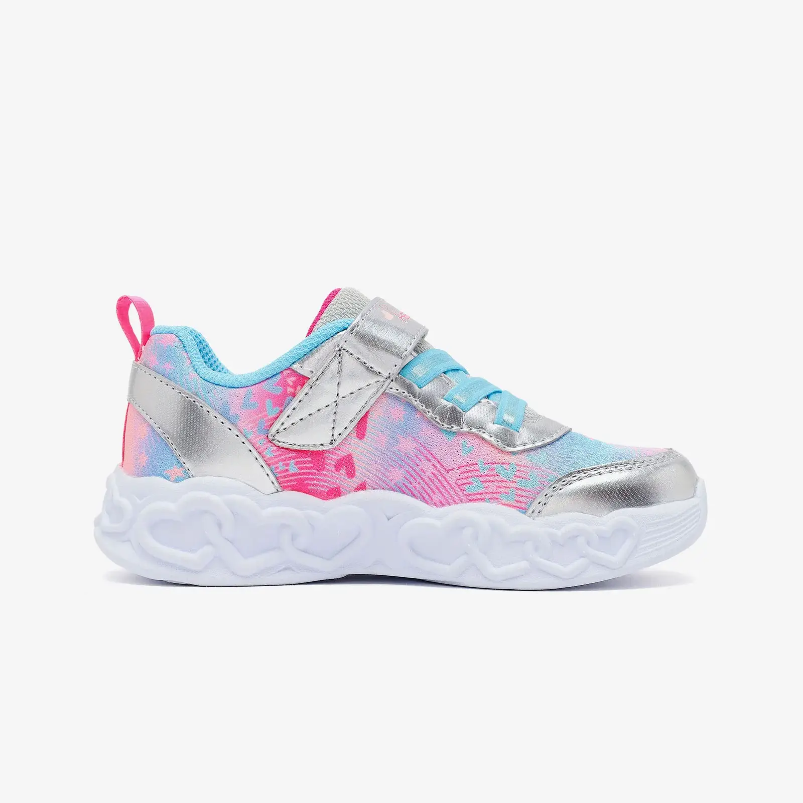 Skechers INFINITE HEART LIGHTS - HEART JEWELS Gri Çocuk Spor Ayakkabı 303261N-SMLT